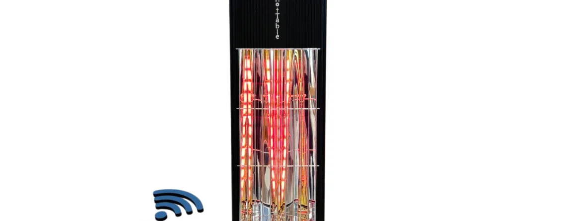 hottable 3000w supreme mobile plus taşınabilir dış mekan isıtıcı (kumandalı)