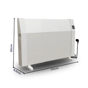 econ 70 600w wifi dijital elektrikli petek konvektör isıtıcı – beyaz